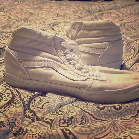 Mens size 9 all white Vans